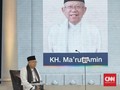 Ma'ruf Sibuk Baca Sontekan, Sandi Buat Catatan