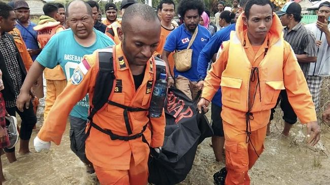 Polisi Umumkan 22 Korban Tewas Banjir Bandang Sentani
