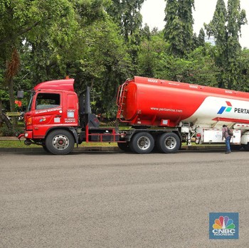 Penampakan Truk Tangki Pertamina yang Dibajak