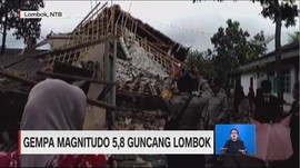 Kepanikan Saat Gempa 5,8 Magnitudo Guncang Lombok