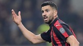 AC Milan sempat membuka peluang untuk setidaknya menyamakan kedudukan setelah Mateo Musacchio mencetak gol kedua pada menit ke-71. (REUTERS/Daniele Mascolo)