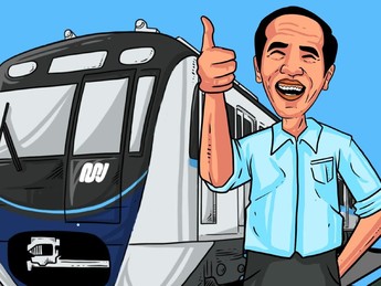 Simak Strategi Jokowi Dorong Warga Pakai MRT