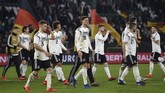 Hasil imbang lawan Serbia menjadi pelajaran berharga bagi Jerman yang tengah membangun kekuatan baru dengan mayoritas pemain muda. (REUTERS/Fabian Bimmer)