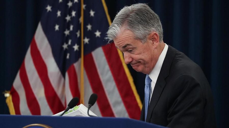 U.S. Federal Reserve Chairman Jerome Powell holds a news conference following the two-day Federal Open Market Committee (FOMC) policy meeting in Washington, U.S., March 20, 2019. REUTERS/Jonathan Ernst