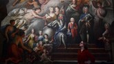 Lukisan yang terpajang merupakan karya Thornhill mengenai situasi Inggris kala itu. (REUTERS/Dylan Martinez)