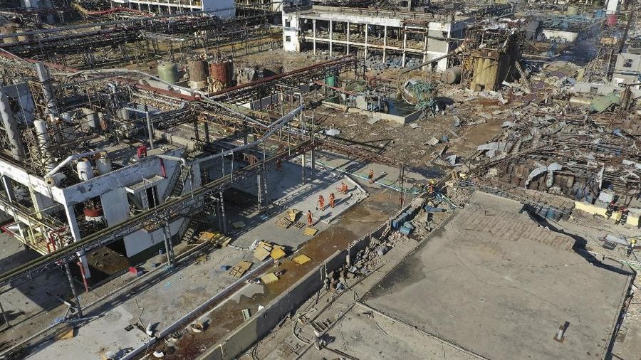 Korban tewas dalam ledakan di sebuah pabrik kimia di Cina bagian timur telah meningkat menjadi 47 Orang