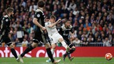 Real Madrid dikabarkan The Sun siap melepas Toni Kroos ke Manchester United dengan nilai transfer £50 juta. Man United nyaris mendapatkan Kroos pada 2013 sebelum sang pemain pindah ke Madrid pada 2014. (REUTERS/Susana Vera)