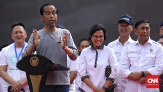 Jokowi Ajak Warga Tunjuk Jari saat Resmikan MRT