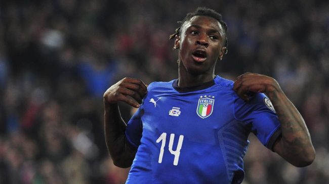 Curi Ilmu Ronaldo, Kean Cetak Gol di Timnas Italia