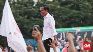 Jokowi Sebut Target Suara Nasional antara 58-62 Persen