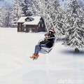Menjajal Ski Lift Chair & Hamparan Salju di Trans Snow
