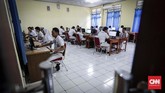 UNBK SMK ini dilaksanakan serentak di seluruh Indonesia mulai 25 sampai 28 Maret 2019. (CNNIndonesia/Safir Makki)