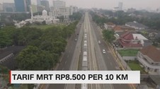 Tarif MRT Ditetapkan Rp 8.500 Per 10 KM