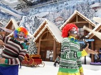 Wuih, Ada  Barongsai di Trans Snow World Bekasi Saat Imlek!