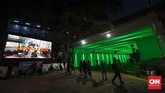 Sejak 3 Maret lalu, Dinas Perhubungan DKI Jakarta melakukan rekayasa lalu lintas berupa penutupan Jalan Kendal. (CNNIndonesia/Safir Makki)