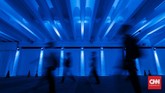 Secara visual area pedestrian ini dipercantik dengan visual menarik sentuhan seniman lokal, serta penataan lampu penerangan. (CNNIndonesia/Safir Makki)