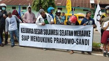Perantau Sulsel Gelar Aksi Dukung Prabowo-Sandi di Merauke