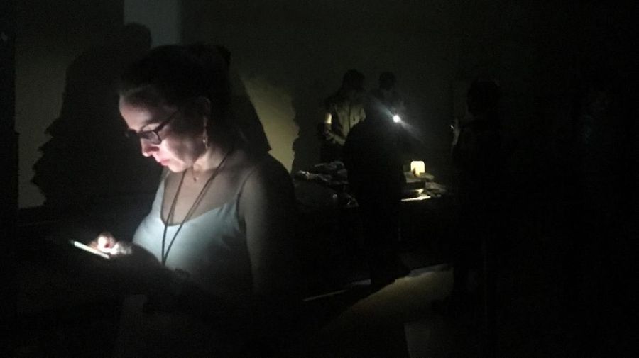 Suasana pemadaman listrik besar-besaran di Caracas, Venezuela.