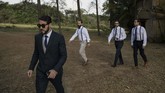 Pesta pernikahan seorang pengusaha Venezuela, Jose Pocaterra, dan mantan Miss Universe, Maria Fernanda Vera, digelar di resor mewah di daerah pedesaan. (AP Photo/Rodrigo Abd)
