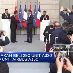 Airbus-China Sepakati Penjualan Ratusan Pesawat