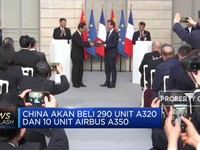 Airbus-China Sepakati Penjualan Ratusan Pesawat