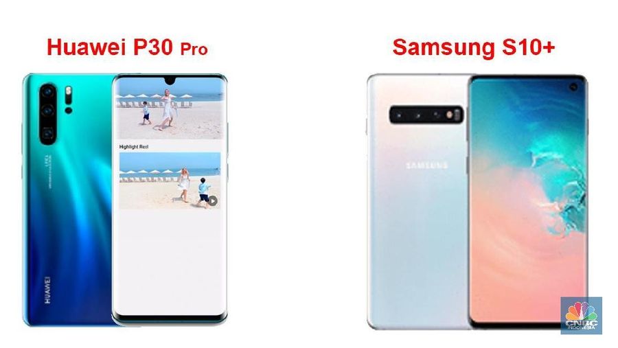 Huawei meluncurkan Huawei P30 Pro yang dianggap sebagai penantang Samsung Galaxy S10 Plus.