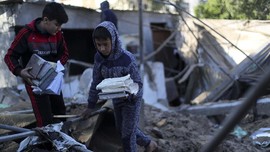 FOTO: Puing-Puing di Jalur Gaza Saksi Bisu Amuk Israel