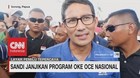 Jokowi Janji Jalur KA di Kalimantan, Sandi Janjikan OKE OCE