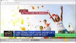 Laba Link Net 2018 Merosot 21%