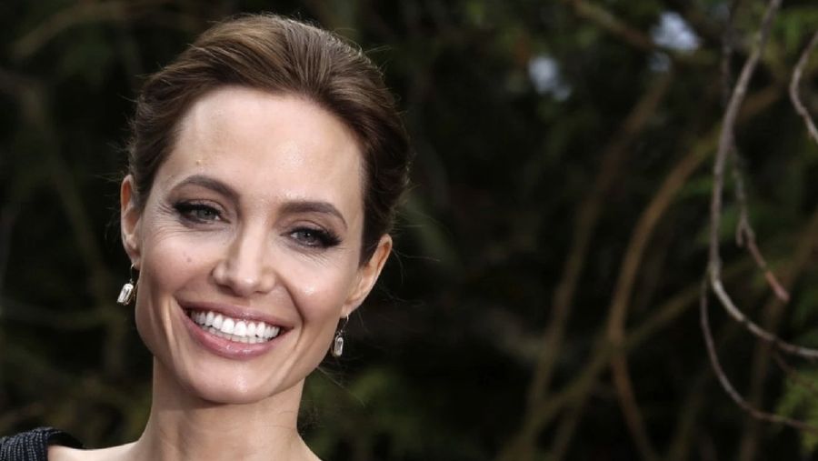 Actress Angelina Jolie at a “Maleficent” costume display at Kensington Palace in London in 2014. (REUTERS/Luke MacGregor)