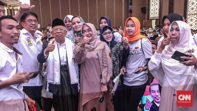 Didukung Mahasiswa Palembang, Ma'ruf Janjikan Pembangunan SDM