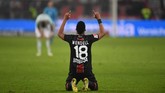 Menyusul kepergian Lucas Hernandez yang pindah ke Bayern Munchen musim depan, Atletico Madrid diklaim AS tertarik mendapatkan bek kiri Bayer Leverkusen Wendell. (Patrik STOLLARZ / AFP)