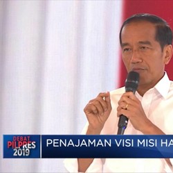 Debat dengan Prabowo, Jokowi Bawa-bawa 'Dilan'