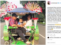 Akhir Pekan, Jokowi & Sri Mulyani Habiskan Waktu dengan Cucu