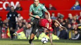 Kemenangan 2-1 atas Watford mengantarkan Man United ke peringkat keempat Liga Inggris 2018/2019 dengan 61 poin. Sementara Watford menempati peringkat kesepuluh dengan 43 poin. (REUTERS/Andrew Yates)