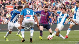 Messi Gemilang, Barcelona Kalahkan Espanyol