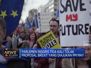 Parlemen Inggris Kembali Menolak Proposal Brexit