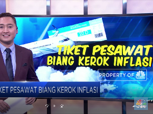 Tiket Pesawat Biang Kerok Inflasi