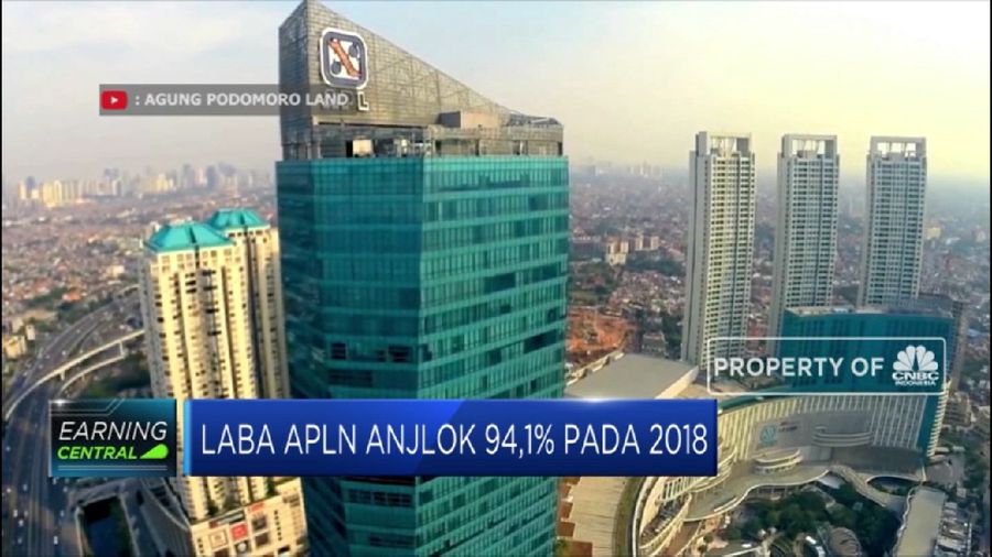 PT Agung Podomoro Land Tbk (APLN) ditutup melesat hingga 25,13%.