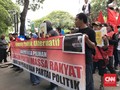 Puluhan Orang Demo KPU, Minta Golput Tak Diintimidasi