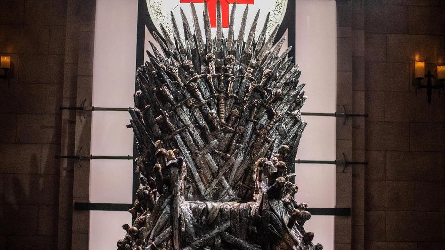 The Iron Throne sits on display at an interactive Game Of Thrones installation called Bleed For The Throne at the South by Southwest (SXSW) conference and festivals in Austin, Texas, U.S., March 8, 2019. Photo taken March 8, 2019. REUTERS/Sergio Flores
