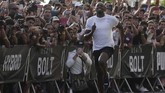 Usain Bolt total mengoleksi delapan medali emas Olimpiade di Beijing, London, dan Rio de Janeiro. (REUTERS/Henry Romero)