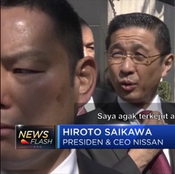 CEO Nissan Bantah Kasus Ghosn Terkait Kongsi dengan Renault