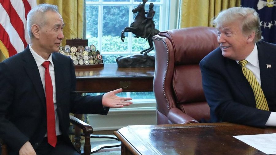 Liu memimpin delegasi China untuk menghadiri perundingan dagang di Washington pekan ini.