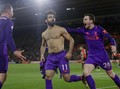 Robertson Salah Peluk Saat Rayakan Gol Liverpool