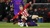 Tertinggal satu gol dari Southampton justru melecut motivasi Liverpool yang tengah bersaing memperebutkan puncak klasemen dengan Manchester City. (REUTERS/David Klein)
