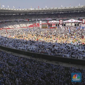 Kumpulan Massa yang Menyemut di Kampanye Akbar Prabowo-Sandi