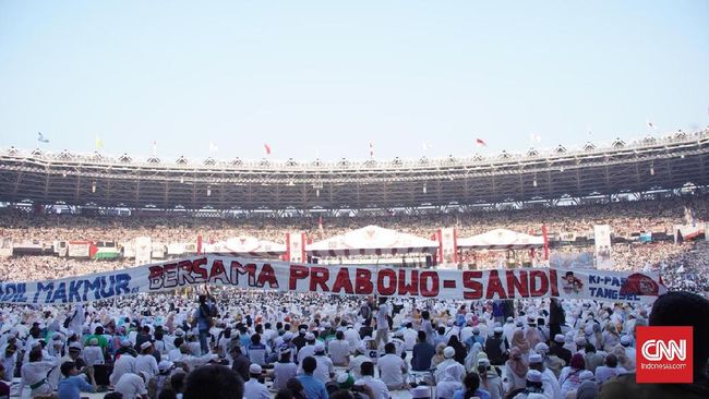 Prabowo-Sandi Klaim 1 Juta Orang Hadiri Kampanye Akbar di GBK