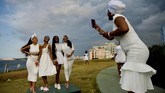 Menghindari tensi politik antara Havana dan Washington, acara ini digelar di salah satu landmark Havana yang pernah menjamu Ava Gardner, Frank Sinatra, dan Marlon Brando. (YAMIL LAGE / AFP)