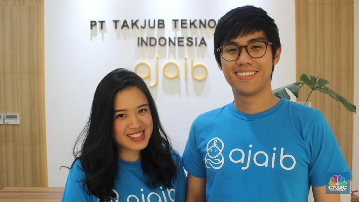 Co-founder Ajaib Yada Piyamjomkwan dan Anderson Sumarli (CNBC Indonesia/Bernhart Farras)
